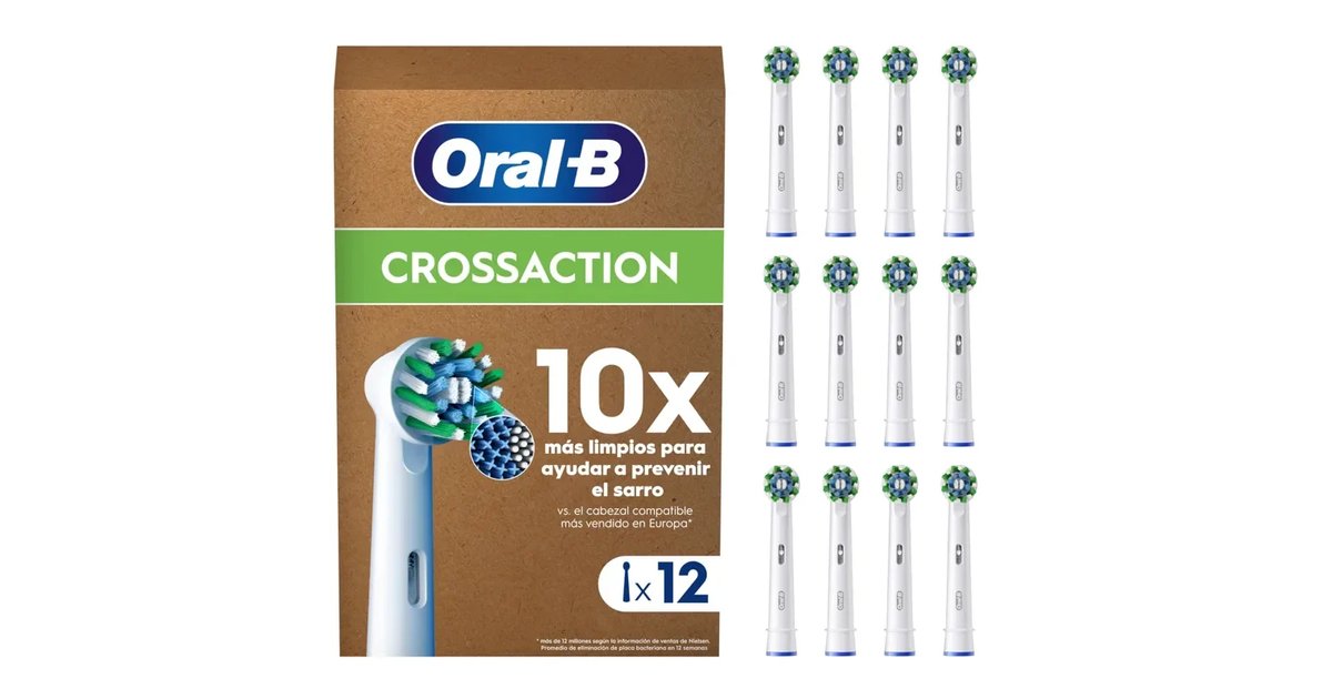 Oral-B Pro CrossAction Peças sobresselentes originais para escova de dentes elétrica