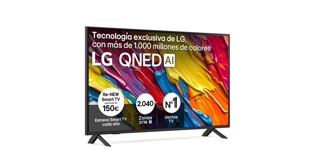 LG 50QNED84A6C TV, 50", QNED 4K, Smart TV, WebOS 25, Super Upscaling, Visão Dolby e Atmos, Alexa/Google Assistant, preto