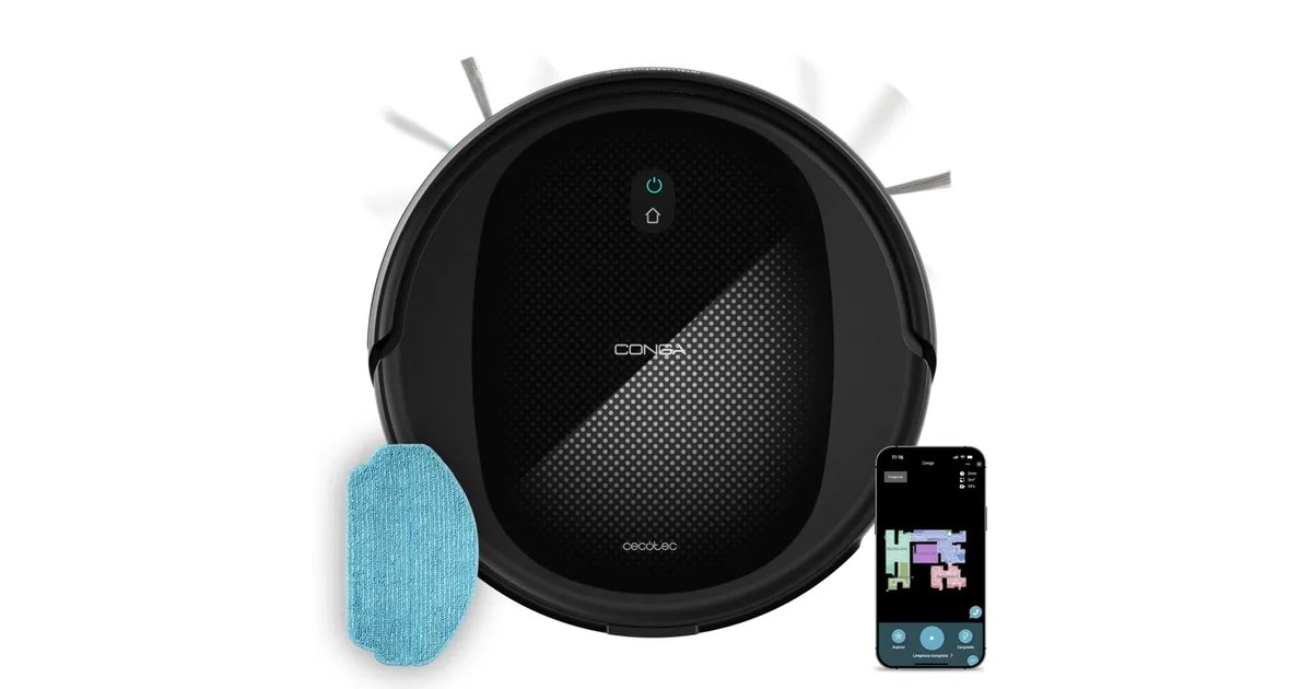 Cecotec robot aspirador Conga M20. Navegação Giroscópica ordenada