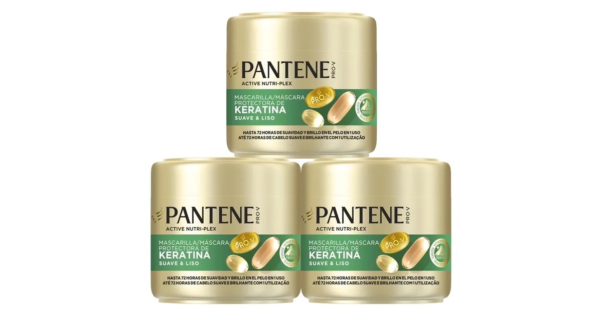 Máscara Protetora Pantene Pro-V Macia e Lisa em Queratina