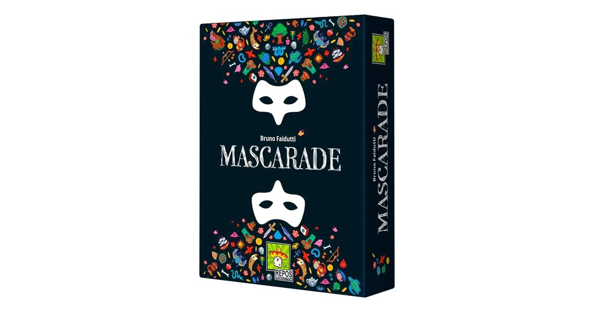 Repos Production - Máscara nova edição, jogo de cartas em espanhol (REMAS01), a partir de 10 anos