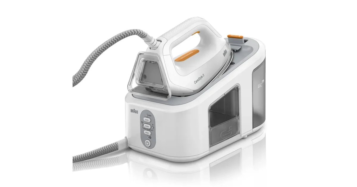 Ferro a Vapor Braun CareStyle 3 IS 3132 com Sola FreeGlide 3D