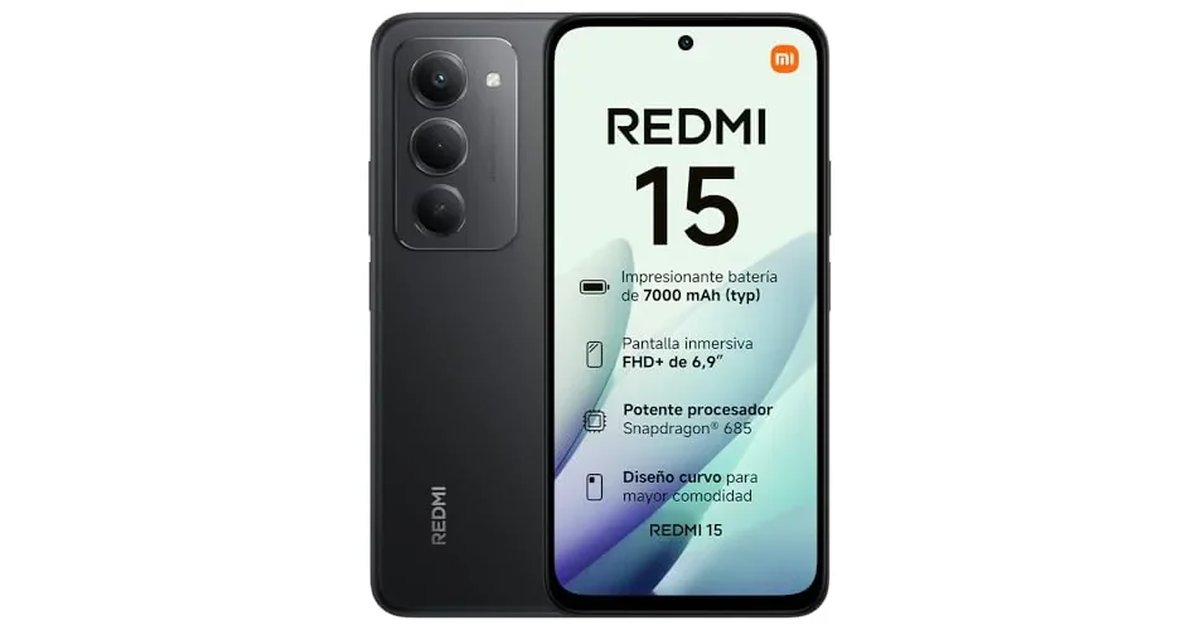 Xiaomi Redmi 15 - Telemóvel de 6 + 128 GB