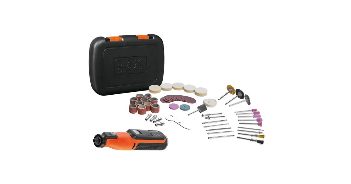 BLACK+DECKER Multi-ferramenta Rotativa de 7 - Ferramentas Bricolage