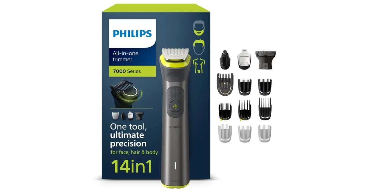 Aparador de Barba Philips Série 7000 - Máquina de Cortar Cabelo e Barba
