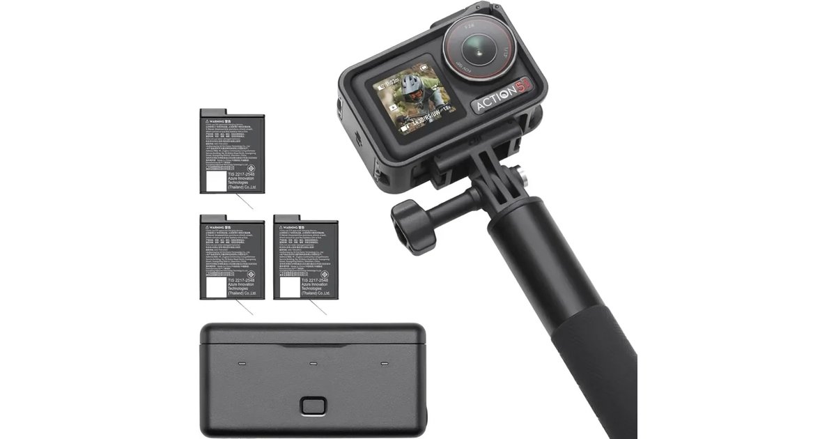 DJI Osmo Action 5 Pro Pack Aventura: câmara desportiva