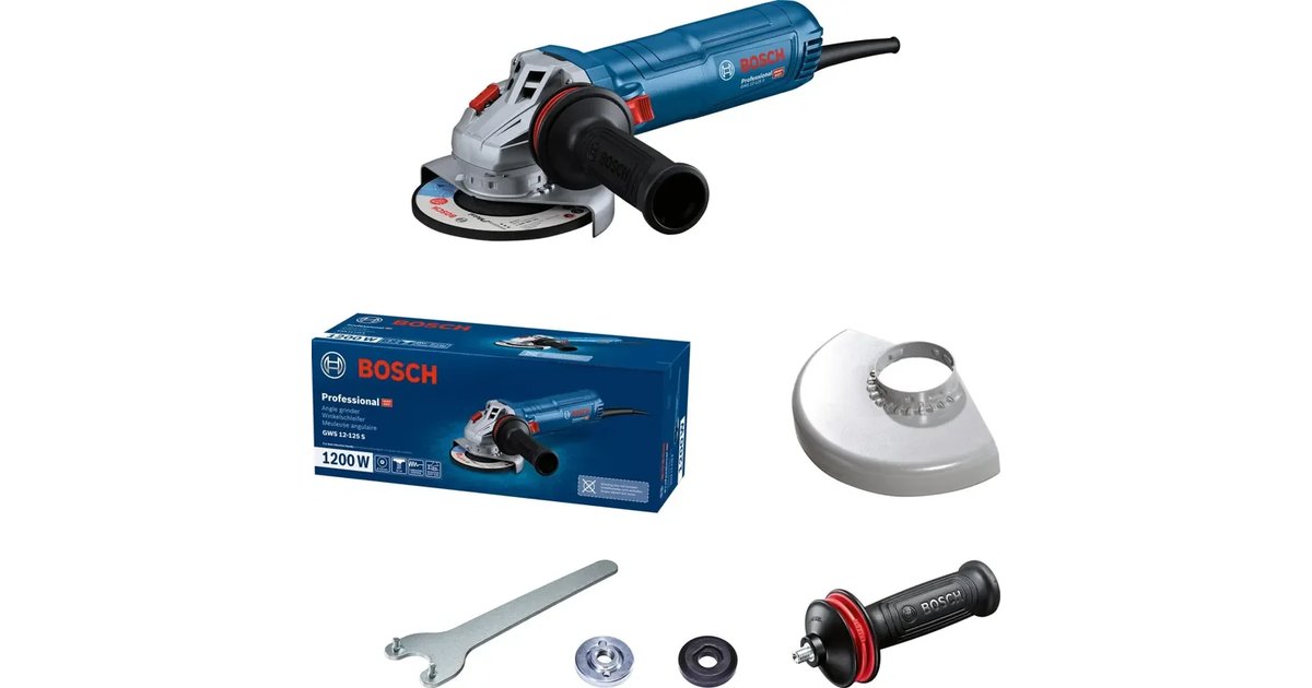 Bosch Professional Moedor angular com cabo GWS 12-125 S (Ø do disco: 125 mm