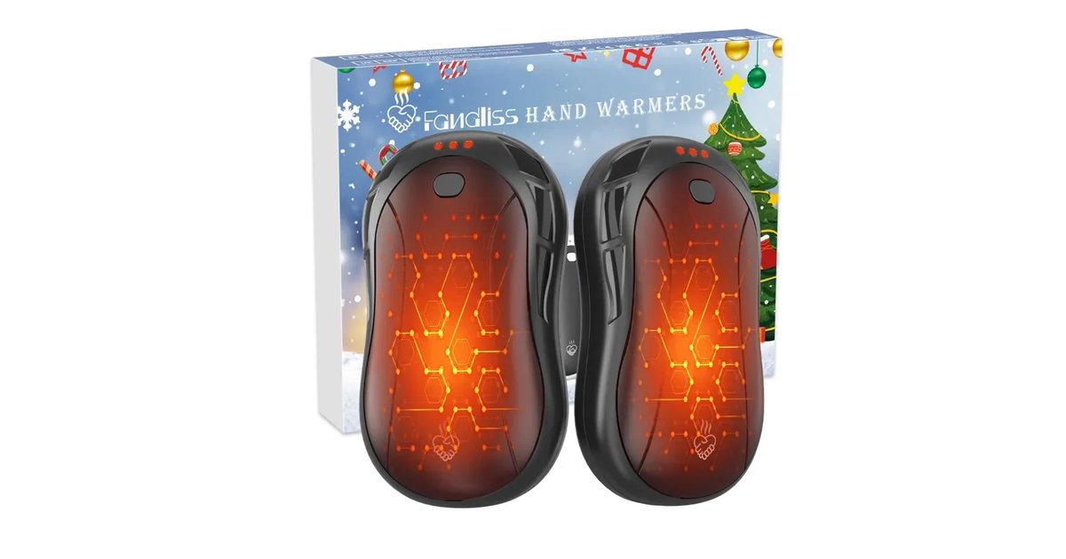 2 Paquetes Calentador de Manos recarregável