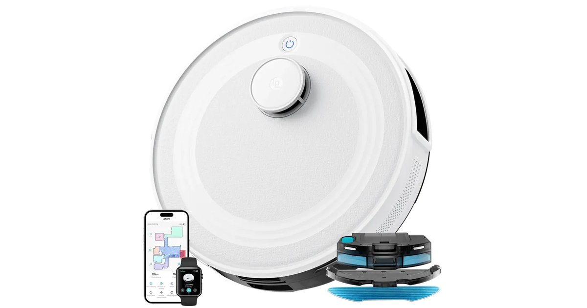 LEFANT Robot Aspirador ecom dToF Navegação Laser e App M2