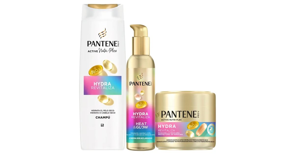 Pantene Pro-V Hydra Revitaliza champô 325 ml máscara 300 ml tratamento de 135 ml. Cabelo normal e