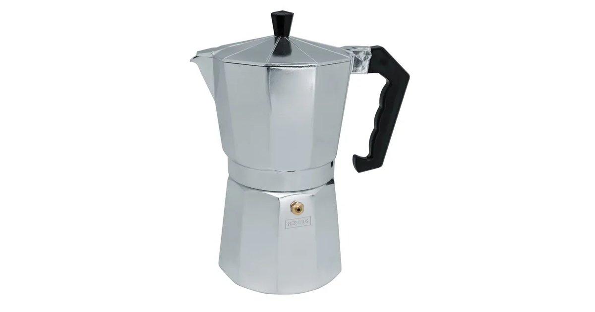 NERTHUS FIH 833 Cafeteira de indução 3 chávenas, cafeteira italiana clássica