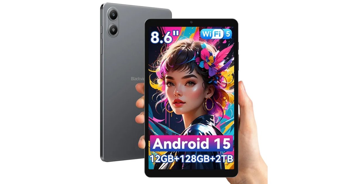 Tablet Blackview Link2 Android de 8 polegadas com 12 GB RAM e 128 GB ROM