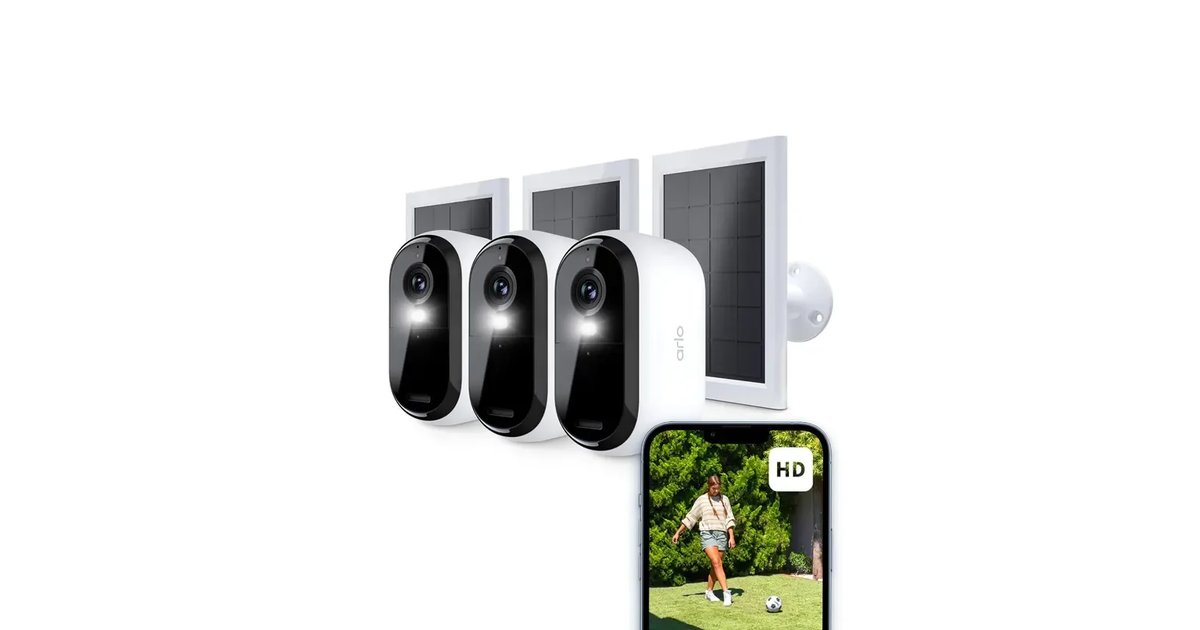 Arlo Essential 2 Câmera de Vigilância WiFi Exterior + Painel Solar (3)