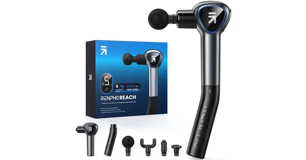 Pistola de fixegem muscular com cabo extensível removível