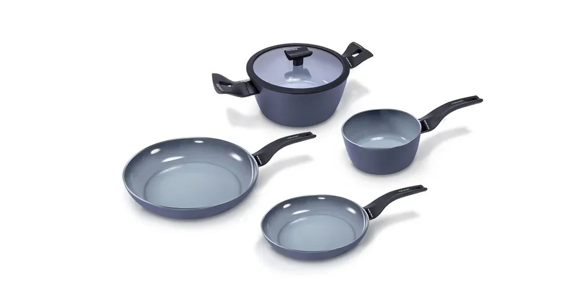 Moneta Aria Finegres Conjunto de 5 caçarolas e frigideiras de indução