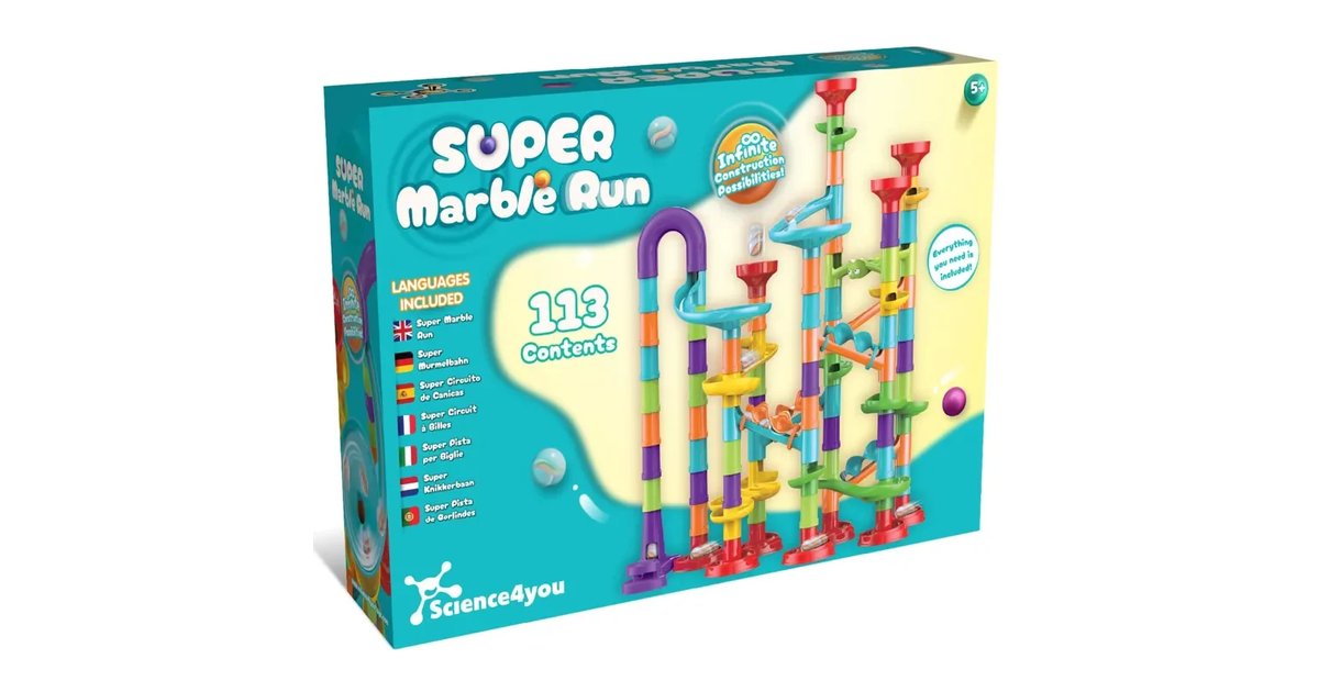 Super Circuito de Bolinhas para criança - Conjunto com Palhetas Incluídas