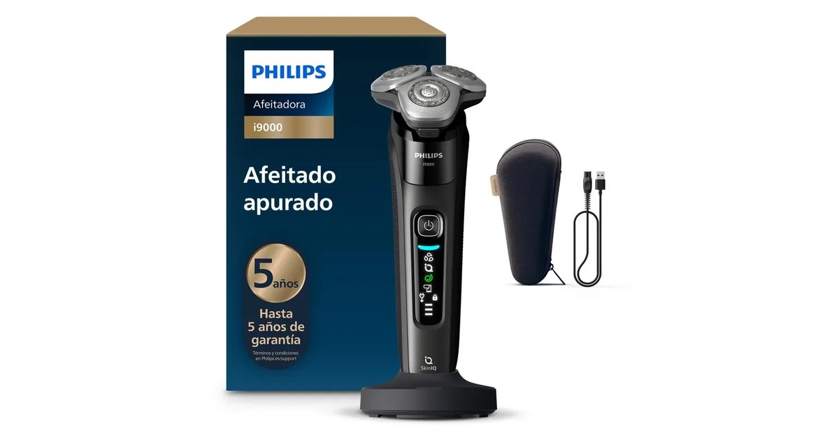Máquina de barbear elétrica Philips i9000 para homem