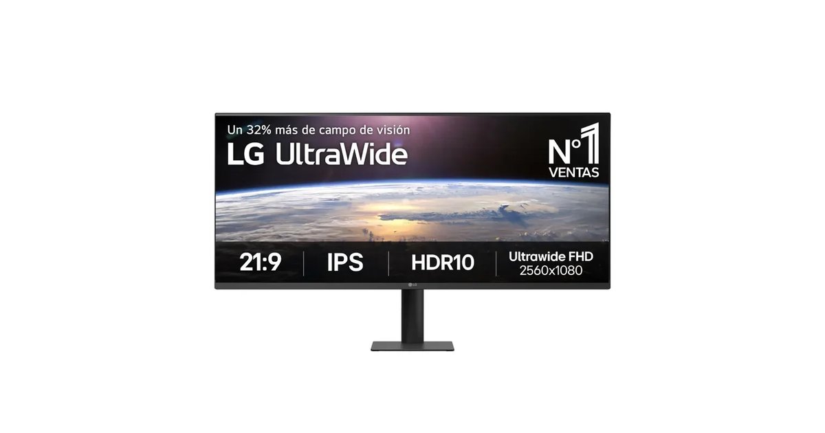 Monitor LG UltraWide 34" Curvo com Resolução UWFHD e Super Resolution