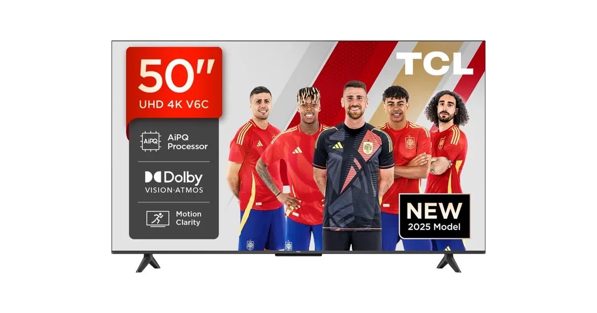 TCL 50 V6C Televisão Inteligente Direta LED 4K HDR