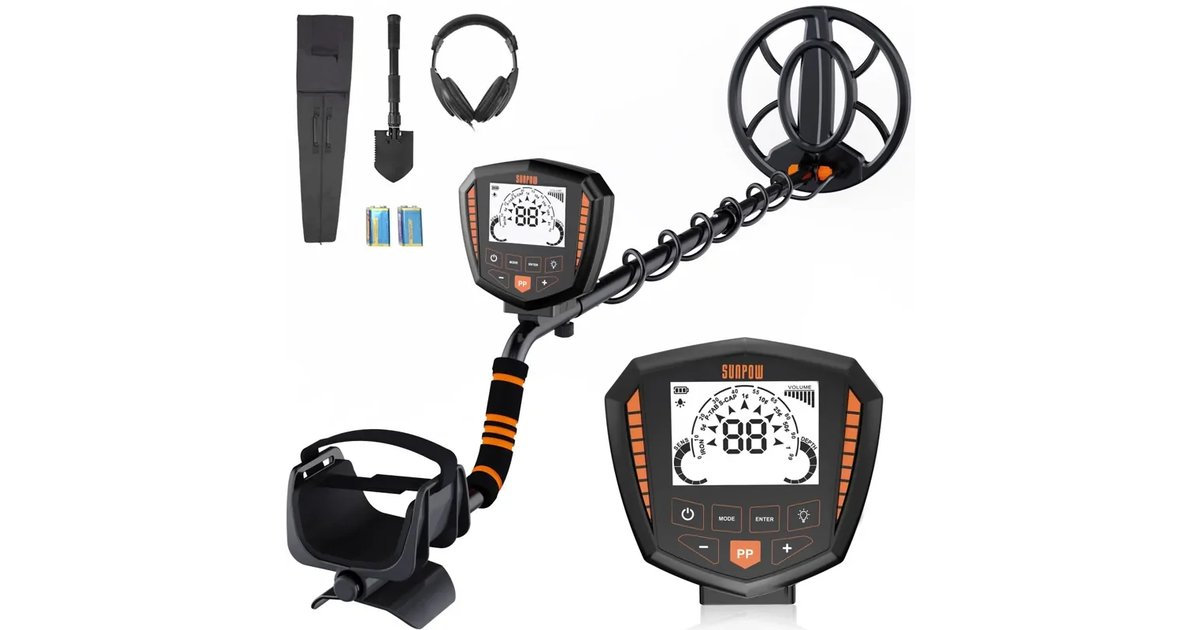 SUNPOW Detector de metais Set profissional