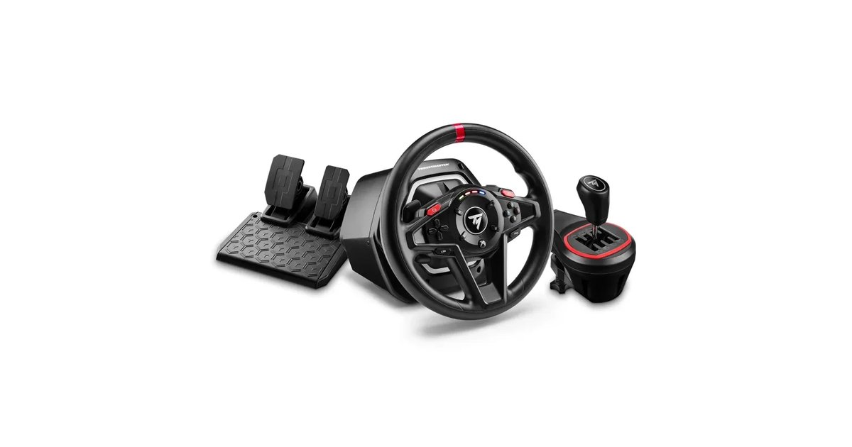 Thrustmaster T128 Shifter Pack, volante de corrida T128 e complemento de câmbio TH8S, compatível com Xbox e PC