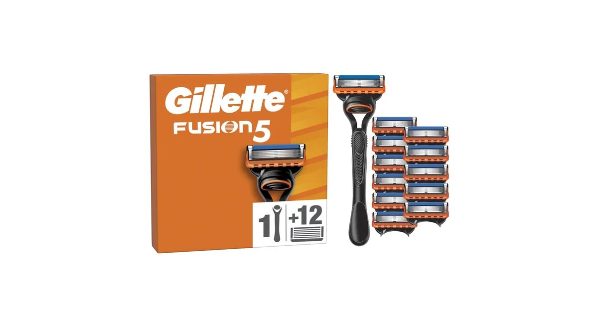 Máquina de Barbear Gillette Fusion5 para Homem - Barbear Rápido e Duradouro