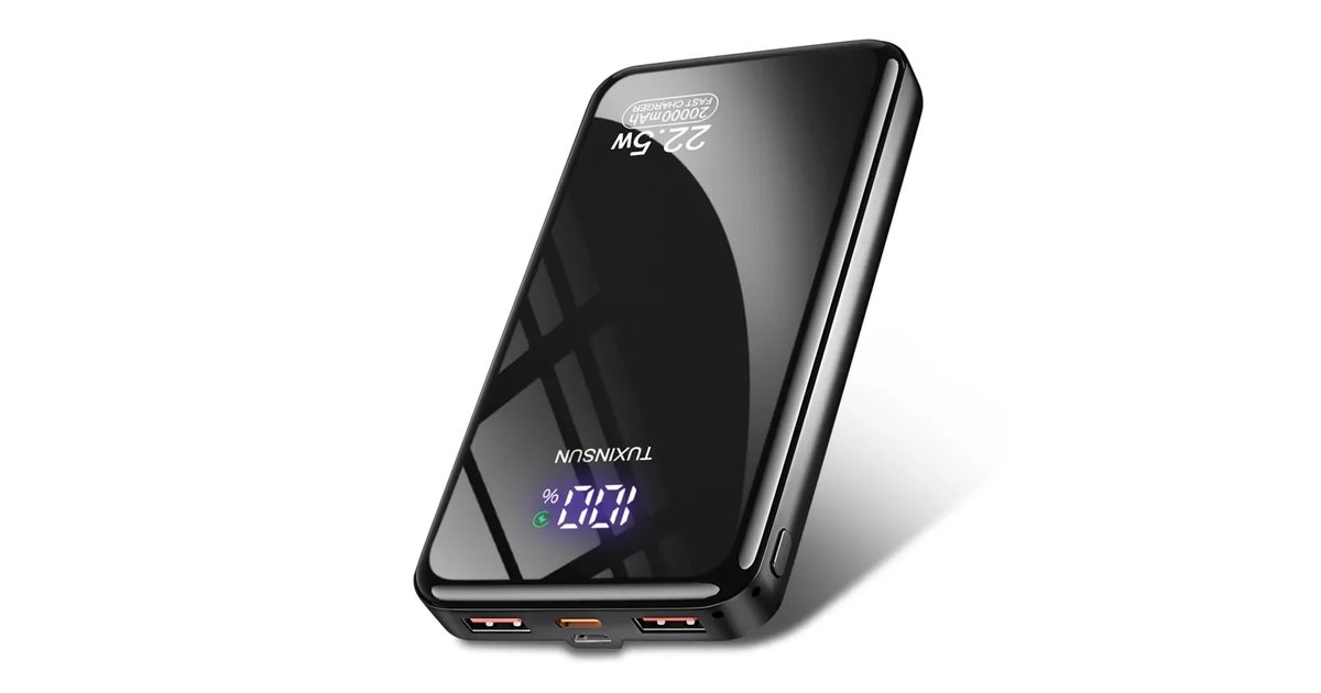 Banco de Energia Portátil 22,5 W 20.000 mAh