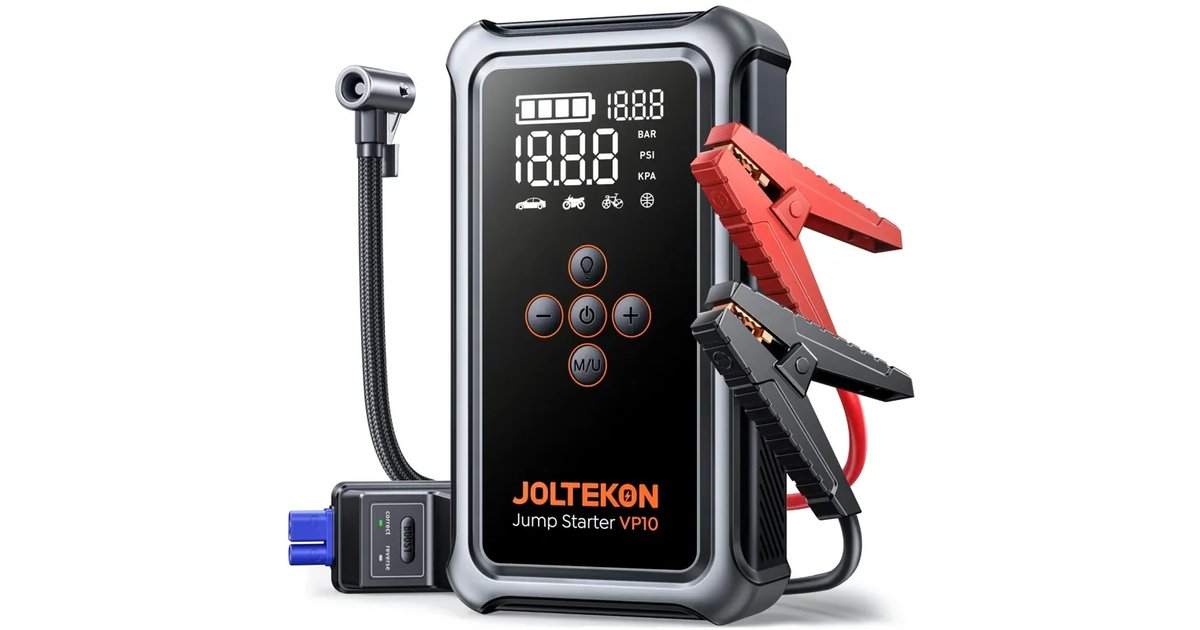 Arrancador de baterias de carro 5000A com compressor de ar 150 PSI