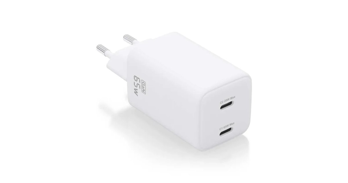 Aisens Carregador de parede ASCH-65W2P039-W branco 65 W (1 unidade)