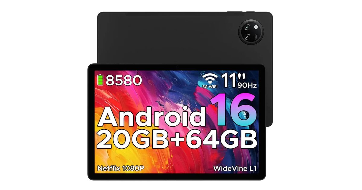 DOOGEE Tab A9 Android 16 Tablet de 11 polegadas