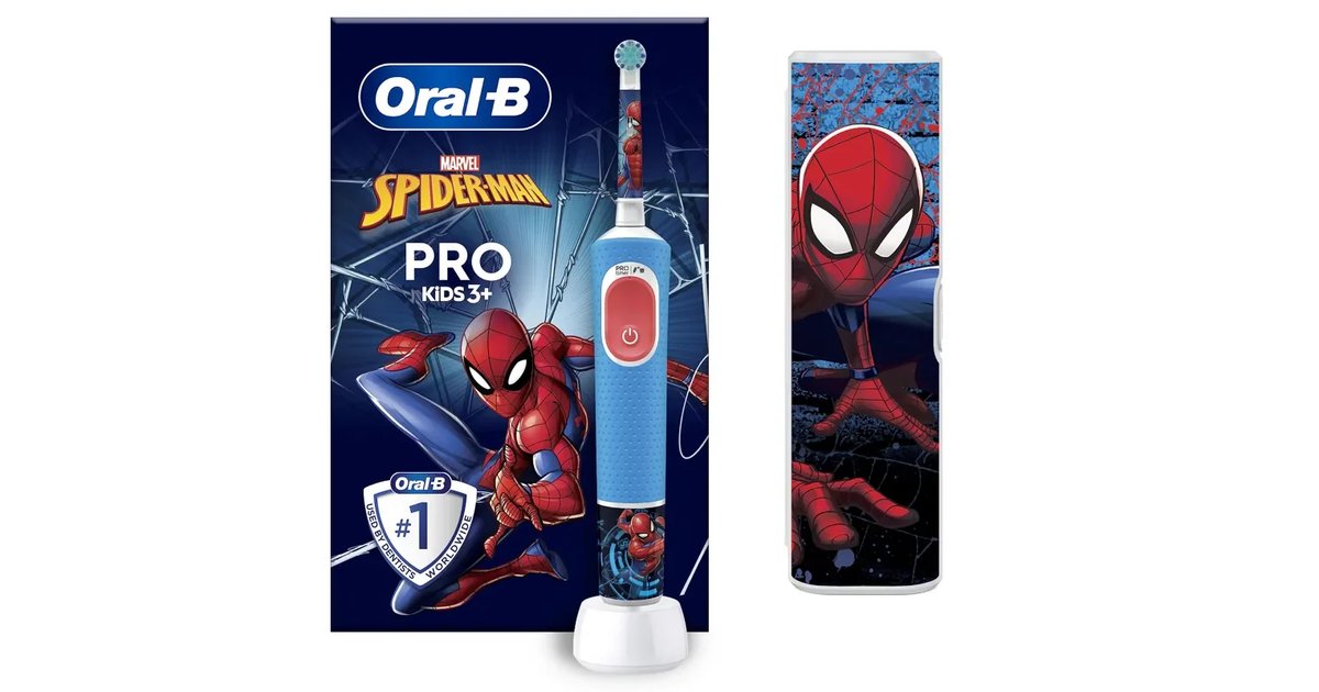 Escova de Dentes Elétrica Oral-B Pro Kids com Spider-Man