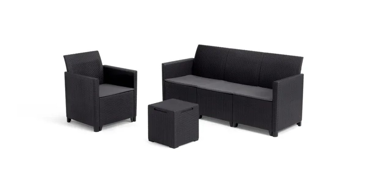 Conjunto de Jardim Exterior Keter Nora para 4 Lugares