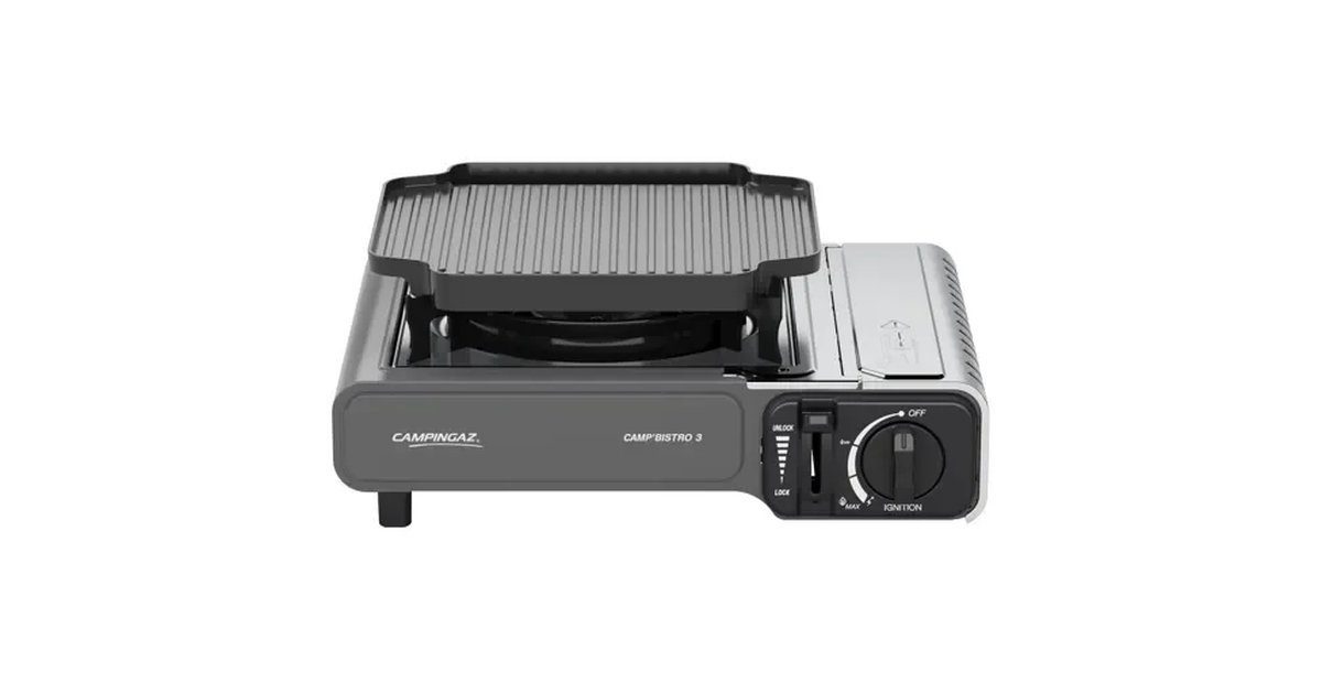 Campingaz Camp Bistro 3 Combo parafuso e ferro | Parafuso Camping de 1 queimador | 2200 watts