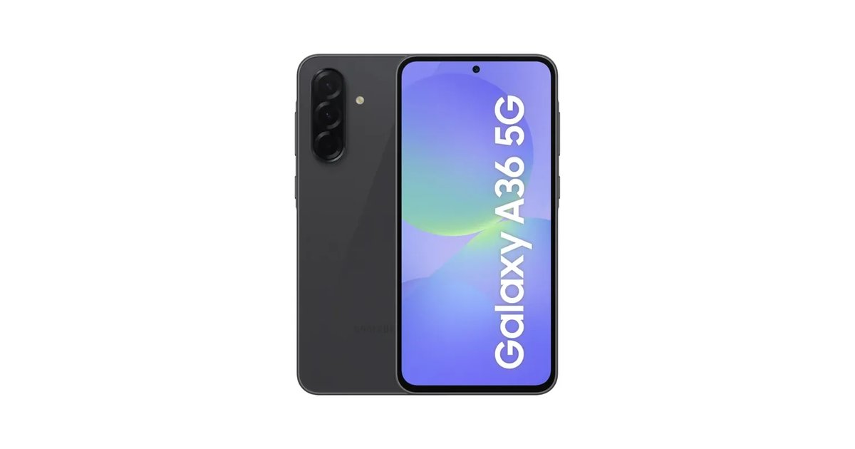 Samsung Galaxy A36 5G 256 GB telemóvel, 6 GB RAM, câmara 50 MP, preto, garantia do fabricante 3 anos + 1 ano extra