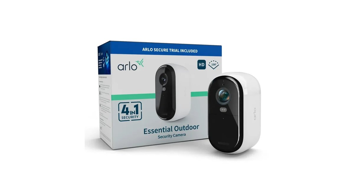 Arlo Essential 2 HD Câmara WiFi exterior HD sem cabos