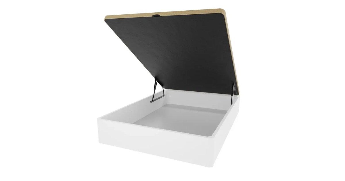 Sommier 150 x 190 Rebatível com Gaveta e Habitáculo em Melamina