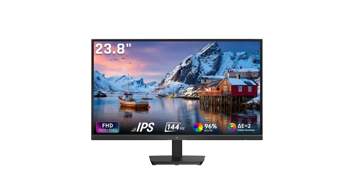 KTC Monitor de Jogos, FHD@144Hz 120Hz com Painel IPS