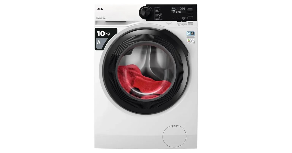 Máquina de lavar roupa AEG Série 6000 10 kg com Função POSENSE e Motor Inverter