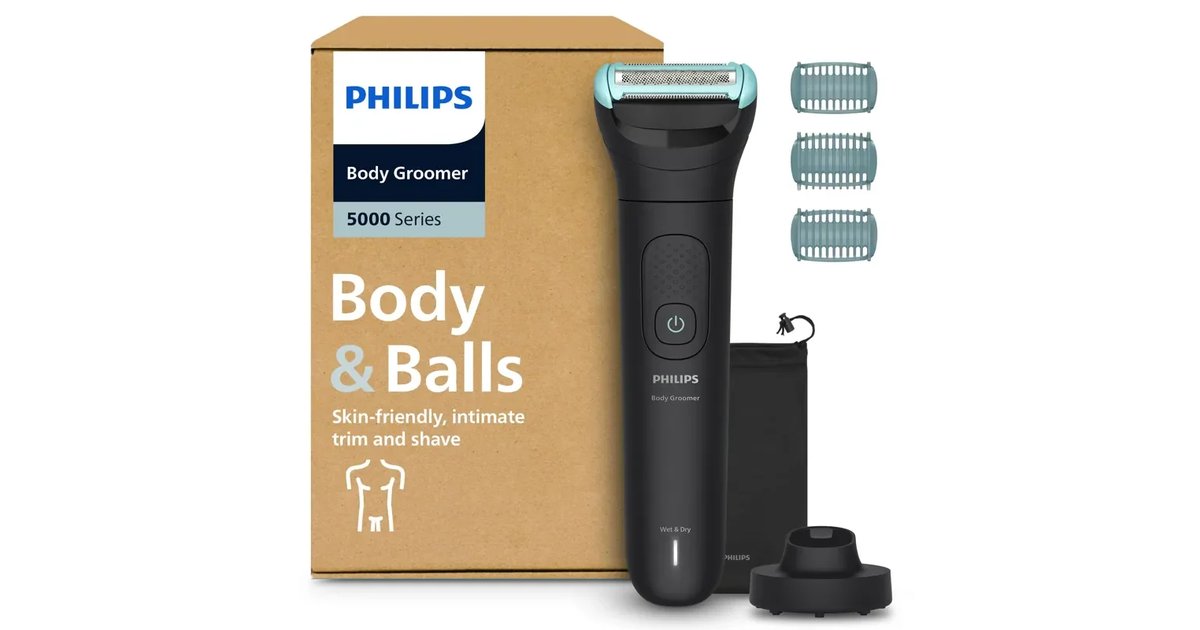 Philips Aparador corporal série 5000 - Aparador para homem com sistema de proteção tripla
