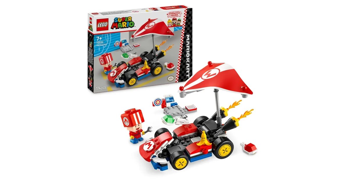 LEGO Super Mario: Mario Kart: Kart Standard carro de corridas de brinquedo
