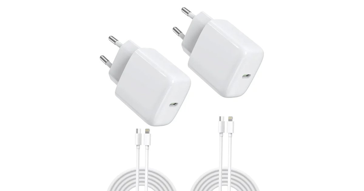 Carregador de 25 W de USB C com cabo de carregamento