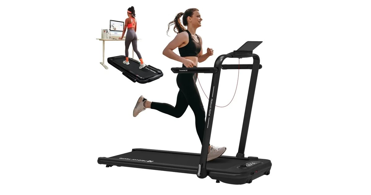 Mobvoi Home Treadmill SE Smart AI com TicSports App Cinta De Correr dobrável 3 En 1 2.5 HP Compact