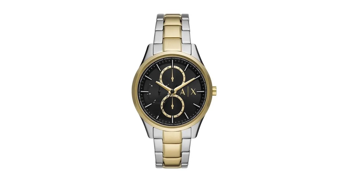 Armani Exchange Relógio para homem, Movimento multifunções de Quartzo e Caja de 42 mm com Pulseira de Aço Inoxidable
