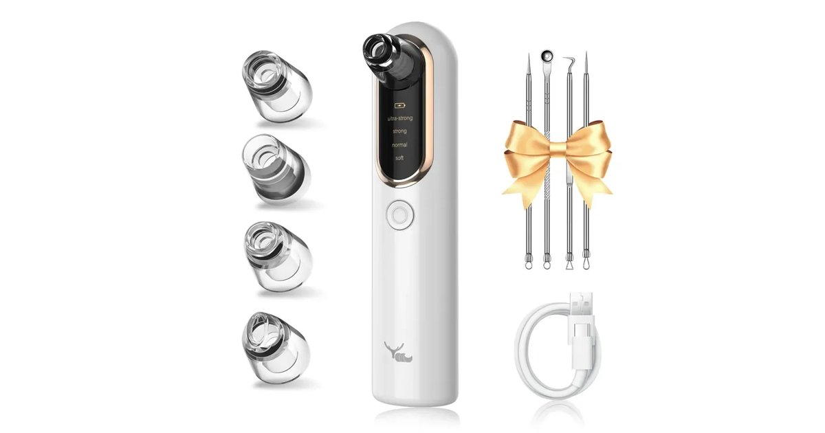 Yccu Succionador de pontos pretos, limpador de poros elétrico