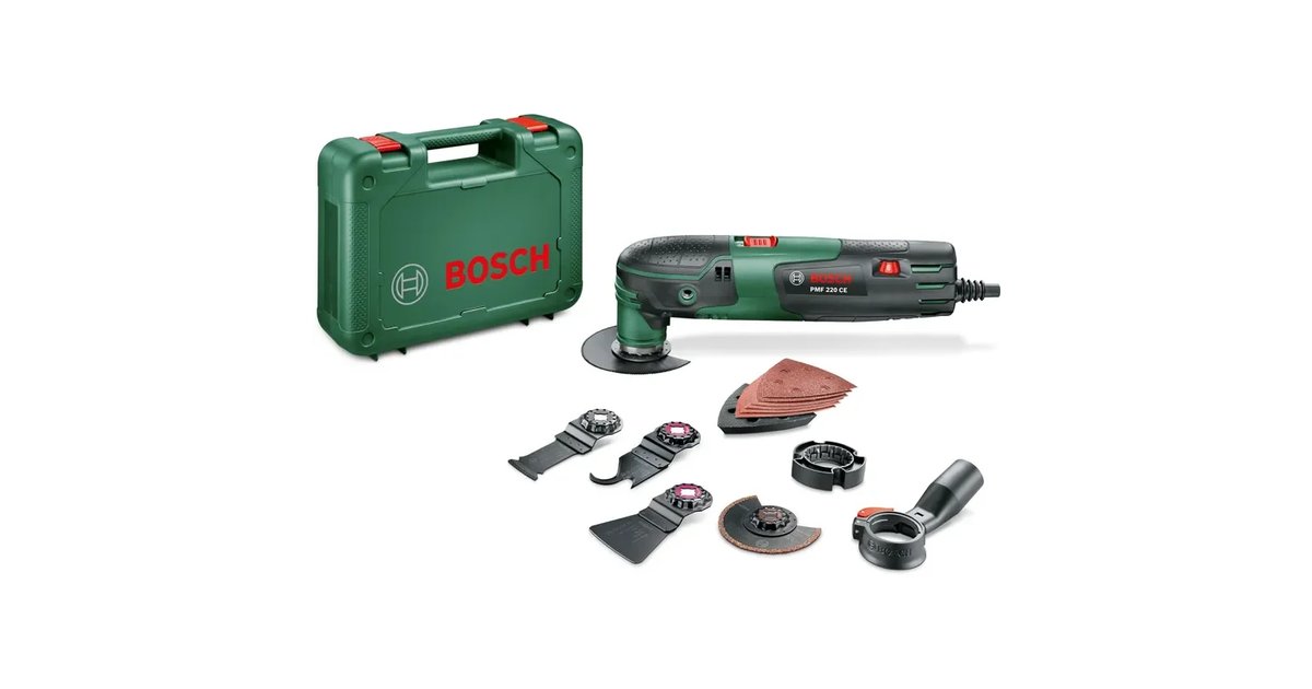 Bosch Multiferramenta PMF 220 CE Set, 3 lâminas de serra