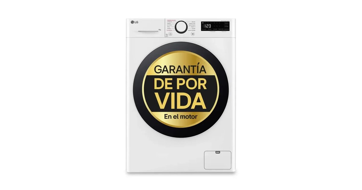 LG F2WR5S08A0W Máquina de lavar inteligente