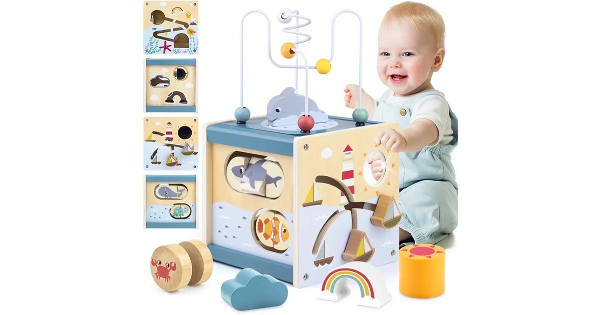 Airlab Cubo atividades bebé 1 ano presentes