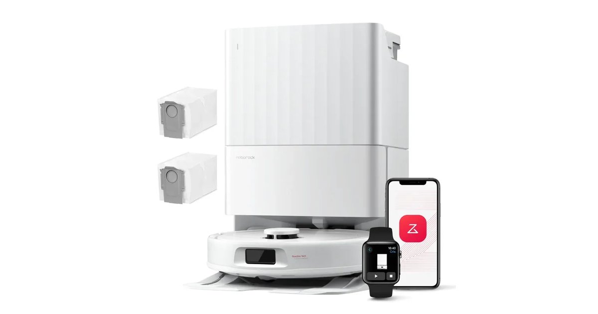 Roborock Robot Aspirador QV 35A Set, 8000 Pa - Aspirador de Piso Autonomo