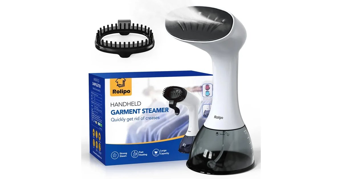 Ferro vertical a vapor 1640 W, 400 ml ferro a vapor escova de vapor removedor de rugas para casa, escritório, viagens