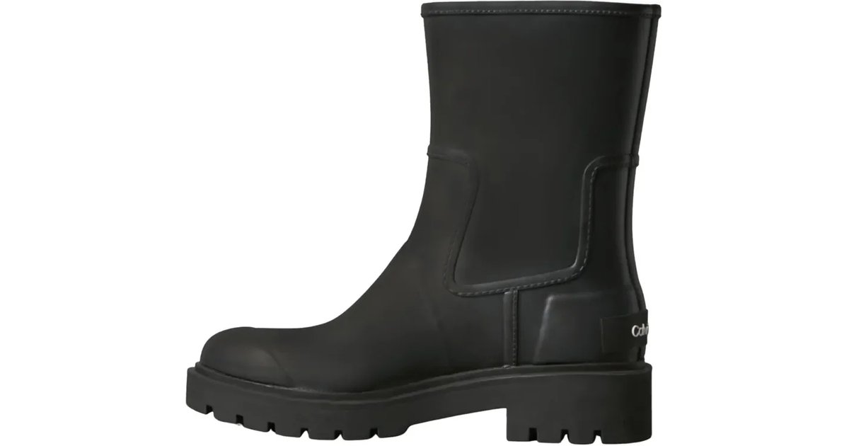 Calvin Klein Mid Rainboot de Borracha Yw0yw02004 botas MédiasMulher
